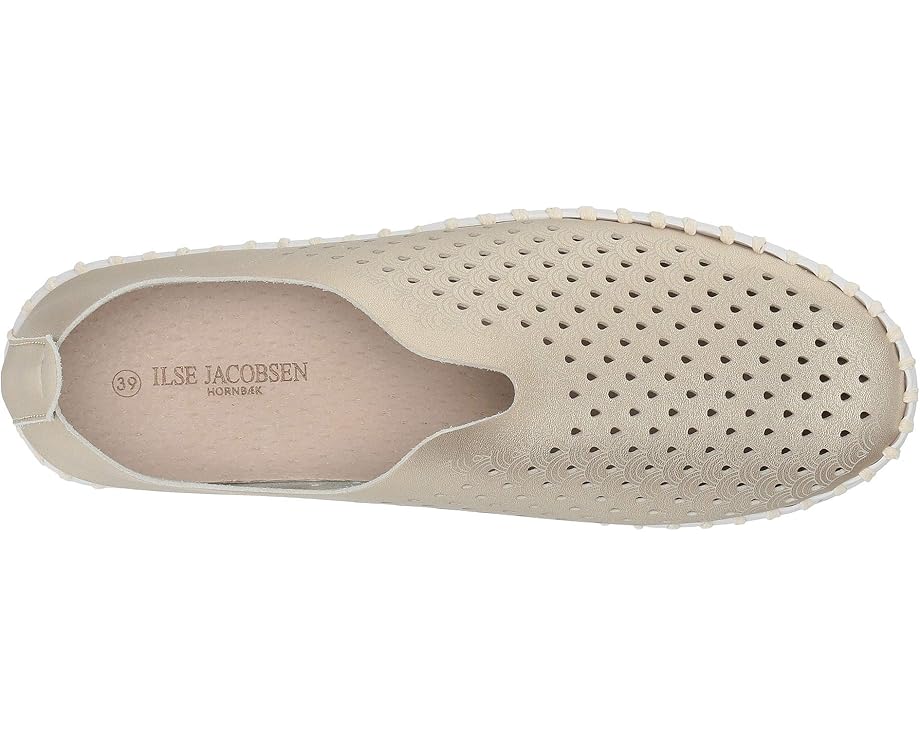 Ilse Jacobsen Metallic Tulip Slip-On w/White Sole Metallic Blue 39