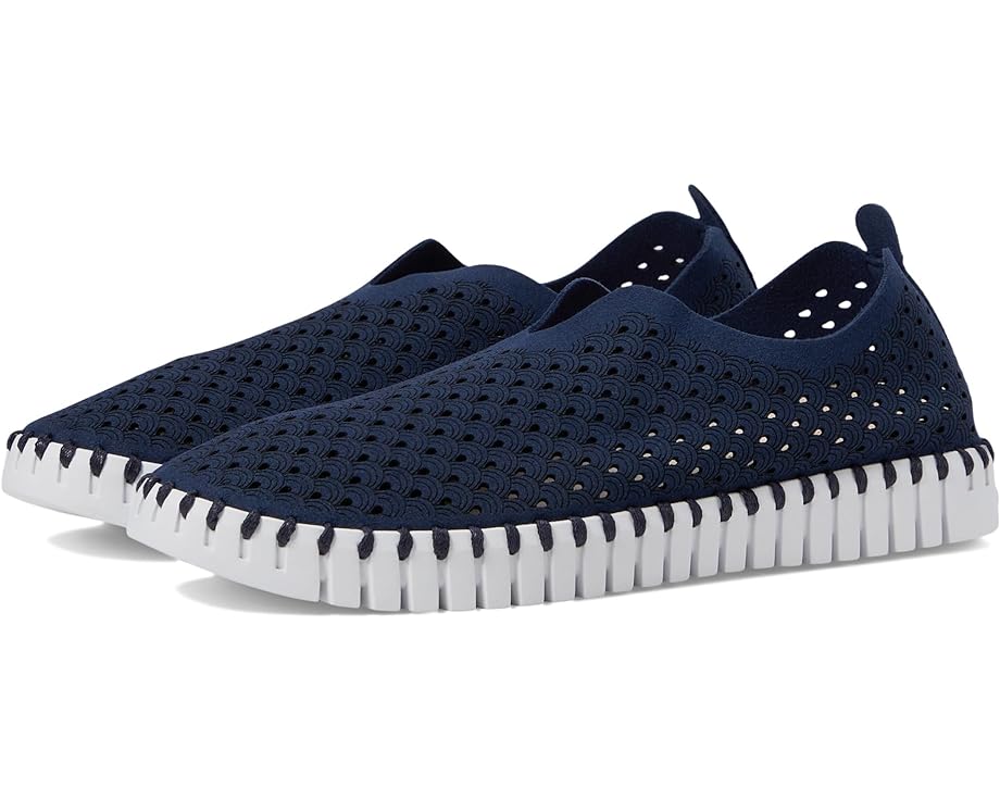 Ilse Jacobsen Tulip Slip-On w/White Sole Dark Indigo
