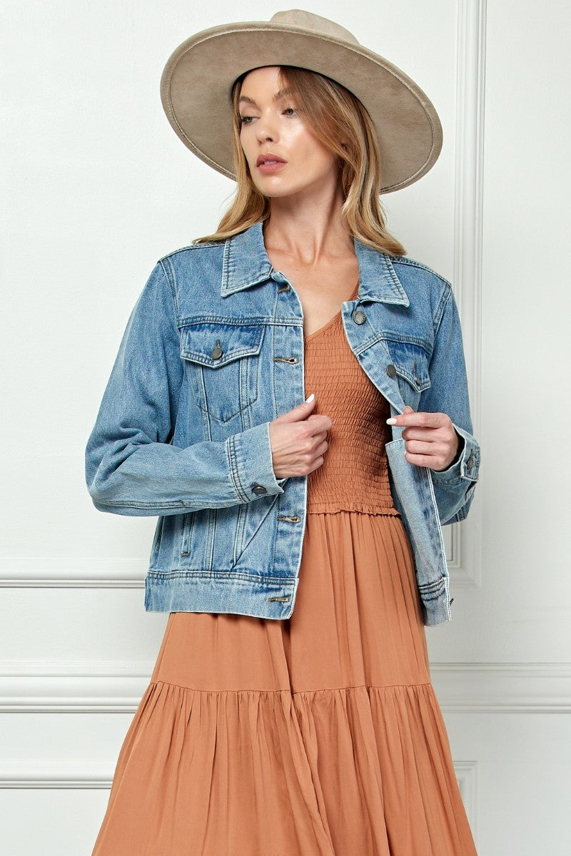 NYLAND Vayda Cropped Denim Jacket