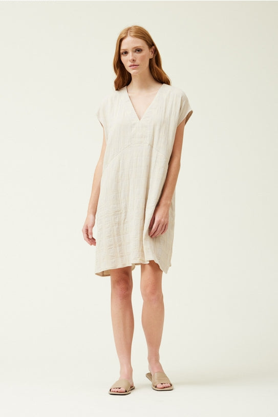 NYLAND Rowyn Gauze Gingham Relaxed Dress