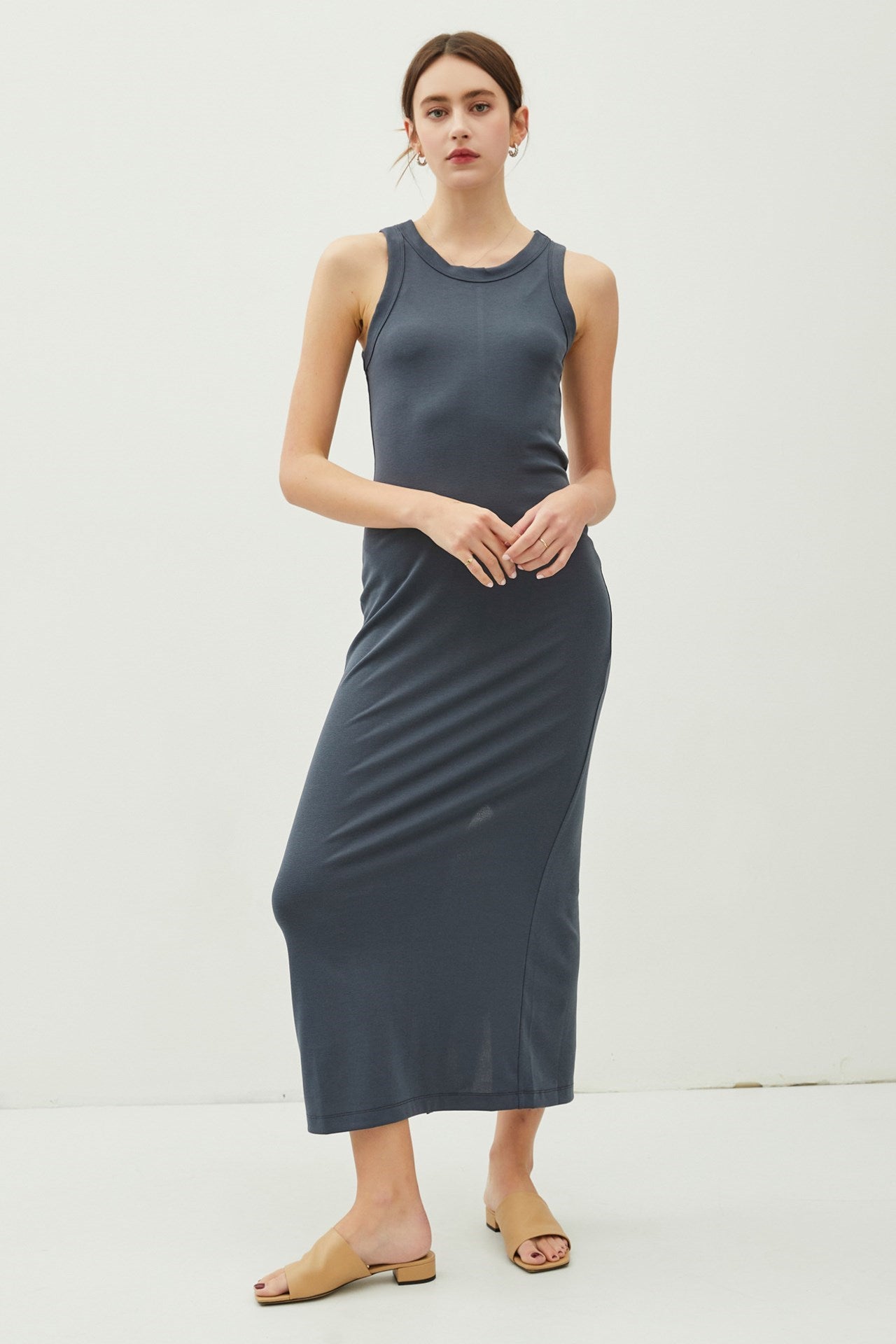 NYLAND Eren Ribbed Tank Maxi Dress