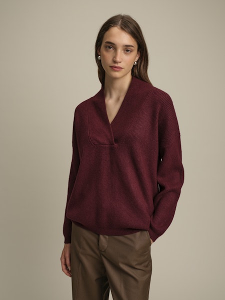 DELUC Liam Sweater in Wine