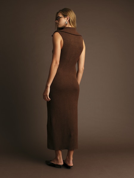 DELUC Paul Zip Up Knit Dress