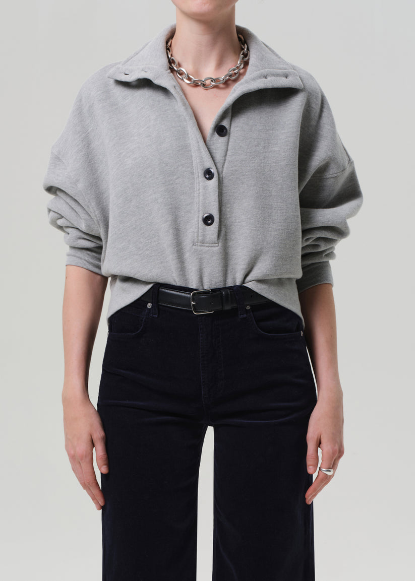 Citizens of Humanity Mirelle Funnel Neck in Heather Grey