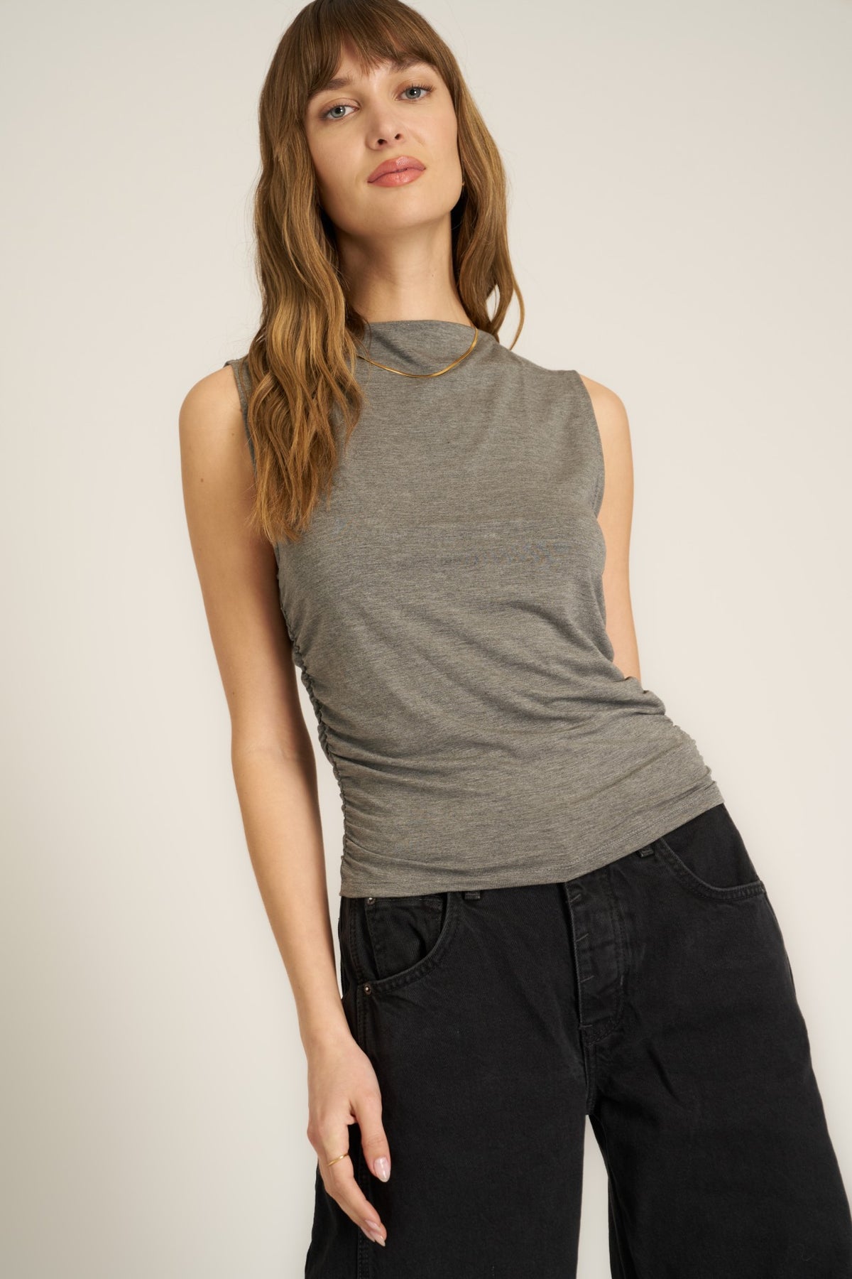 PROJECT SOCIAL T Wyatt Ruched Side Tank