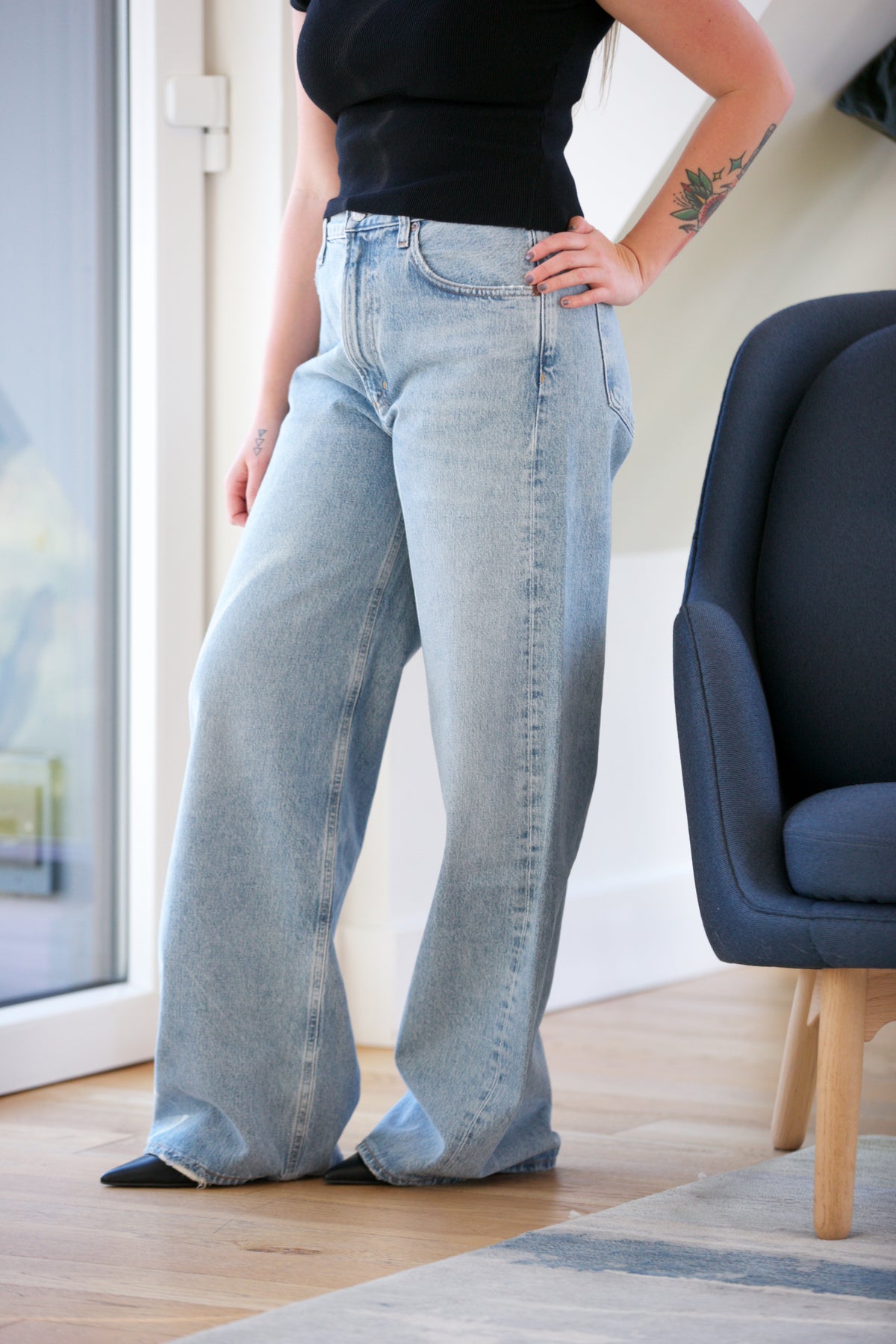 AGOLDE Low Curve Jean in Force