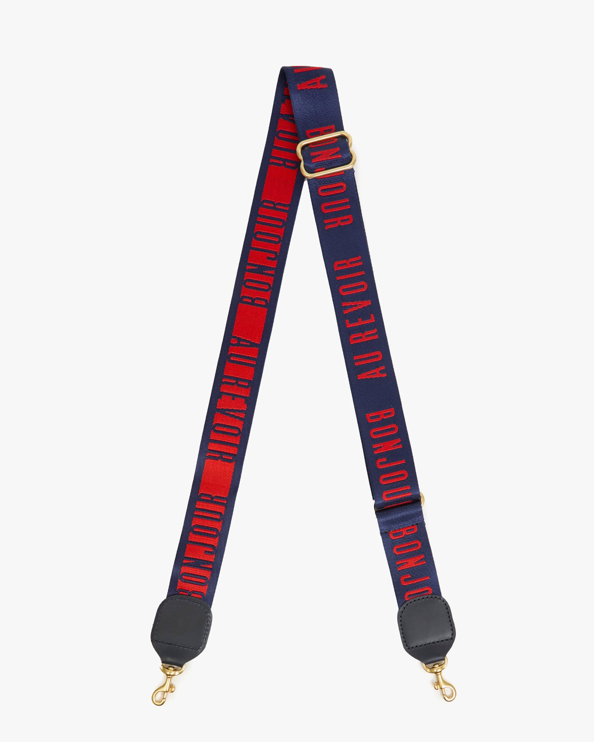 Clare V. Adjustable Crossbody Strap in Navy Poppy