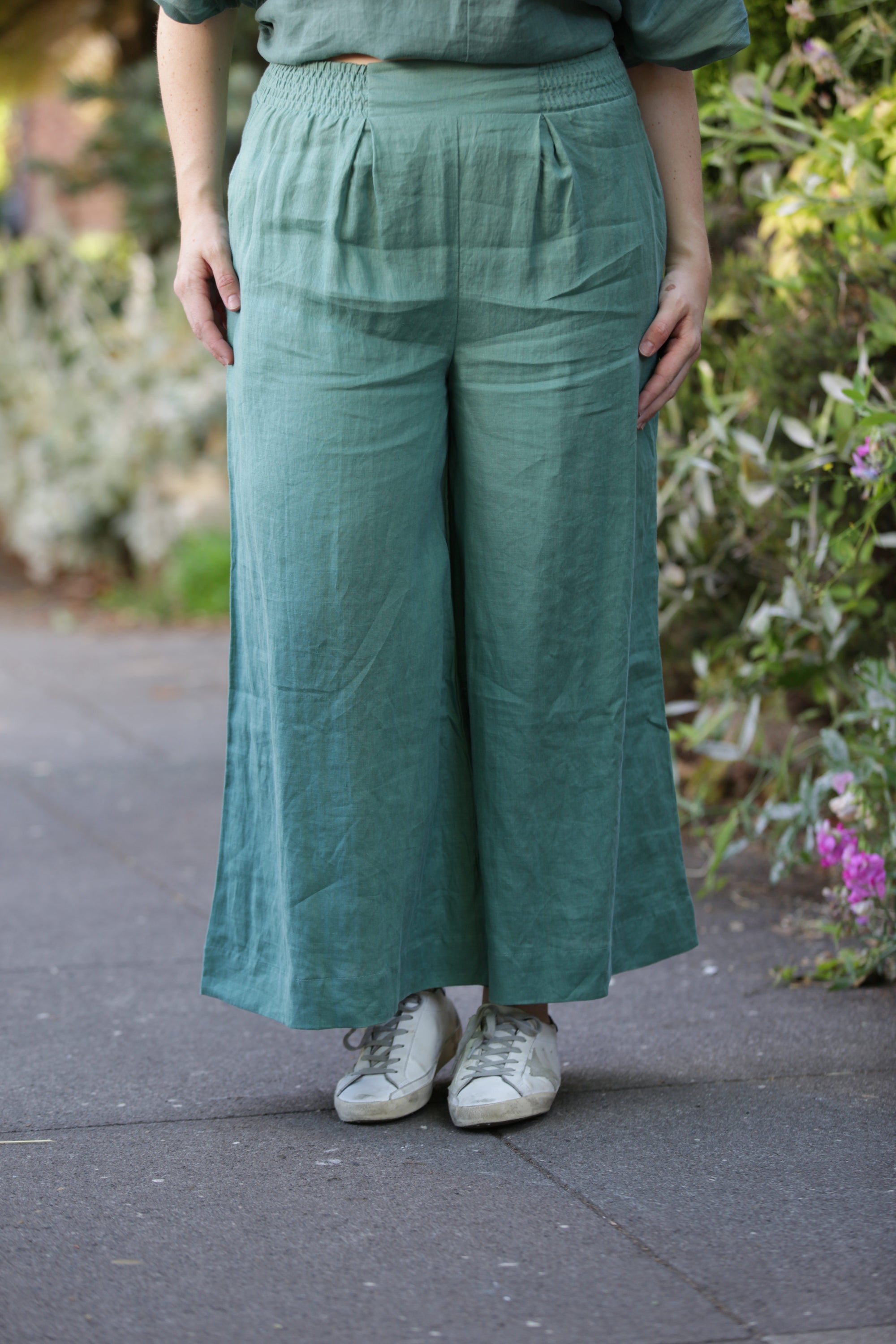 BEL KAZAN Atlas Pant in Seafoam