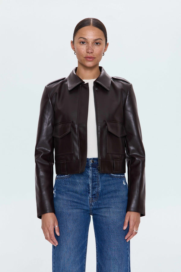 PISTOLA Bex Shrunken Jacket in French Roast