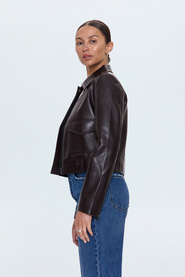 PISTOLA Bex Shrunken Jacket in French Roast