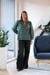 Birds of Paradis by Trovata Bailey Blouse Botanical Border