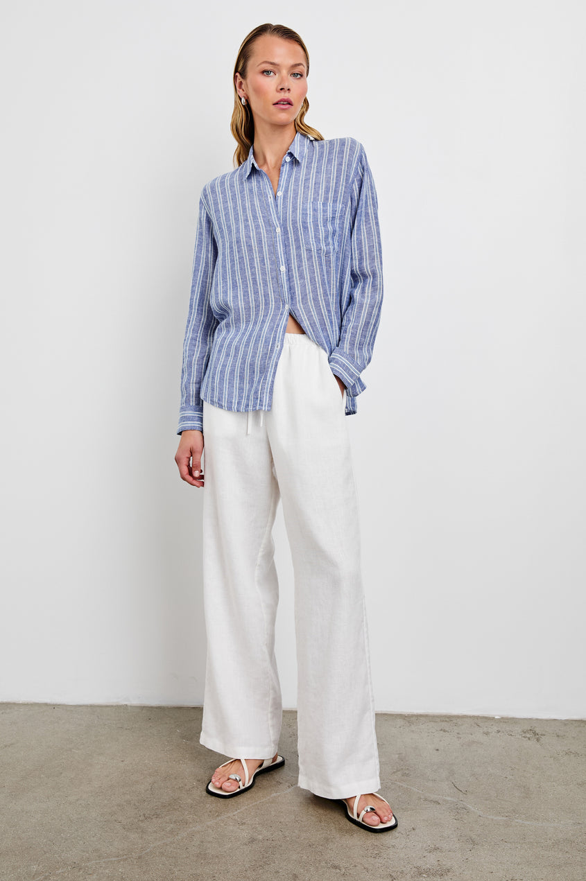Rails Charli Button Down in Lake View Stripe