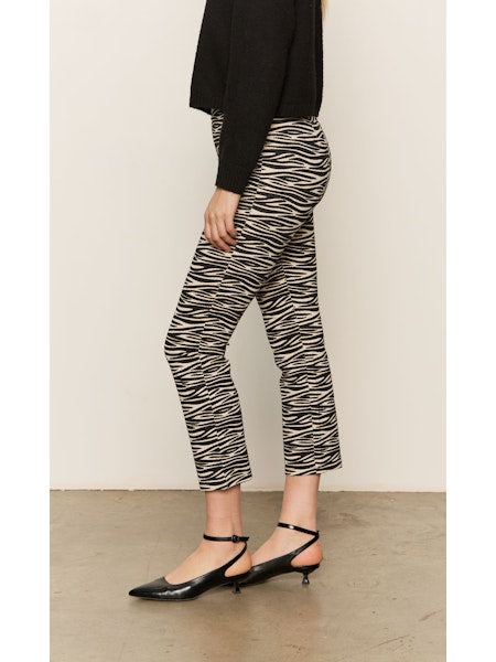 Sanctuary Carnaby Kick Crop in Fluid Zebra