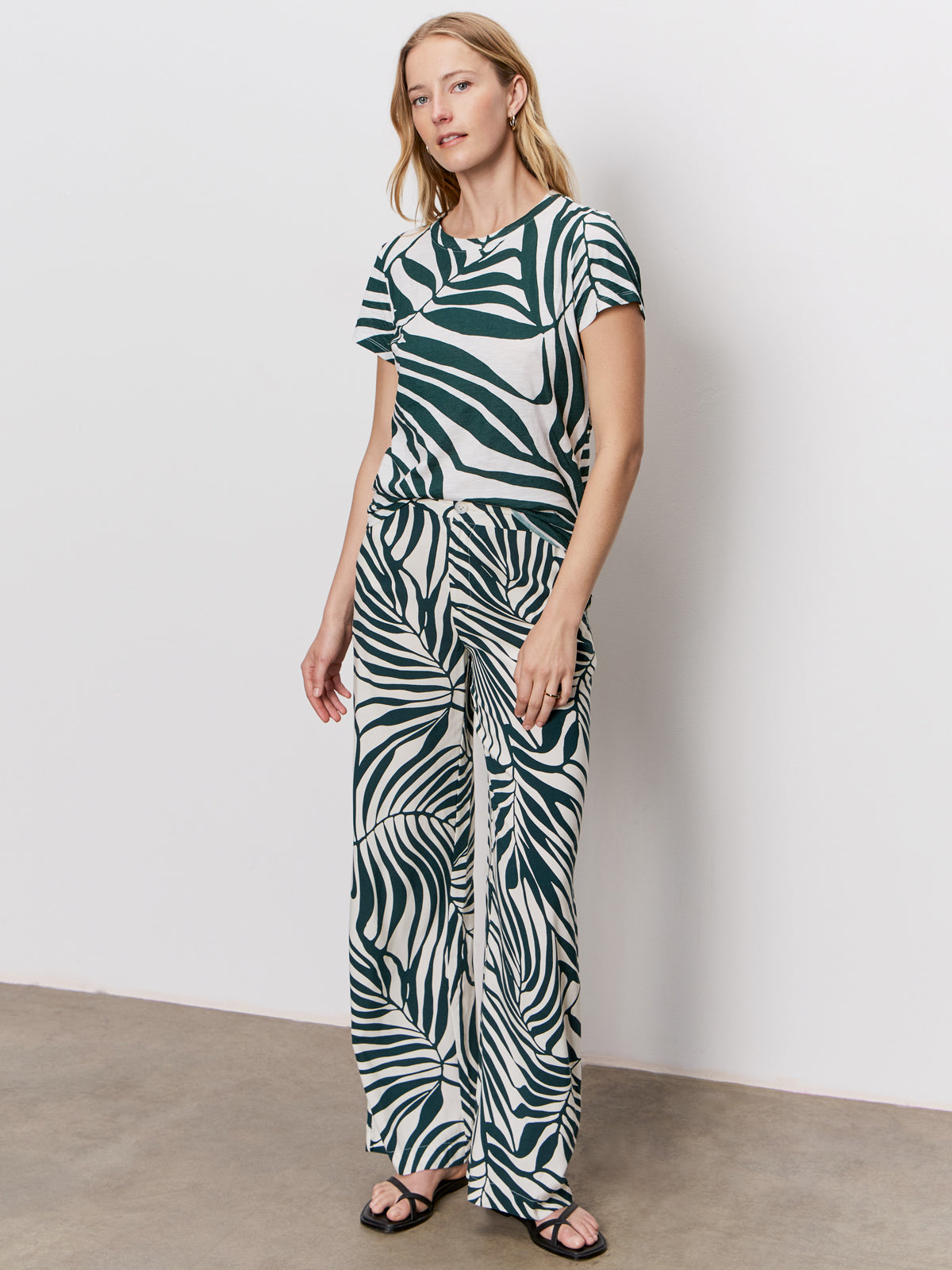 Sanctuary The Soft Trouser Green Oasis