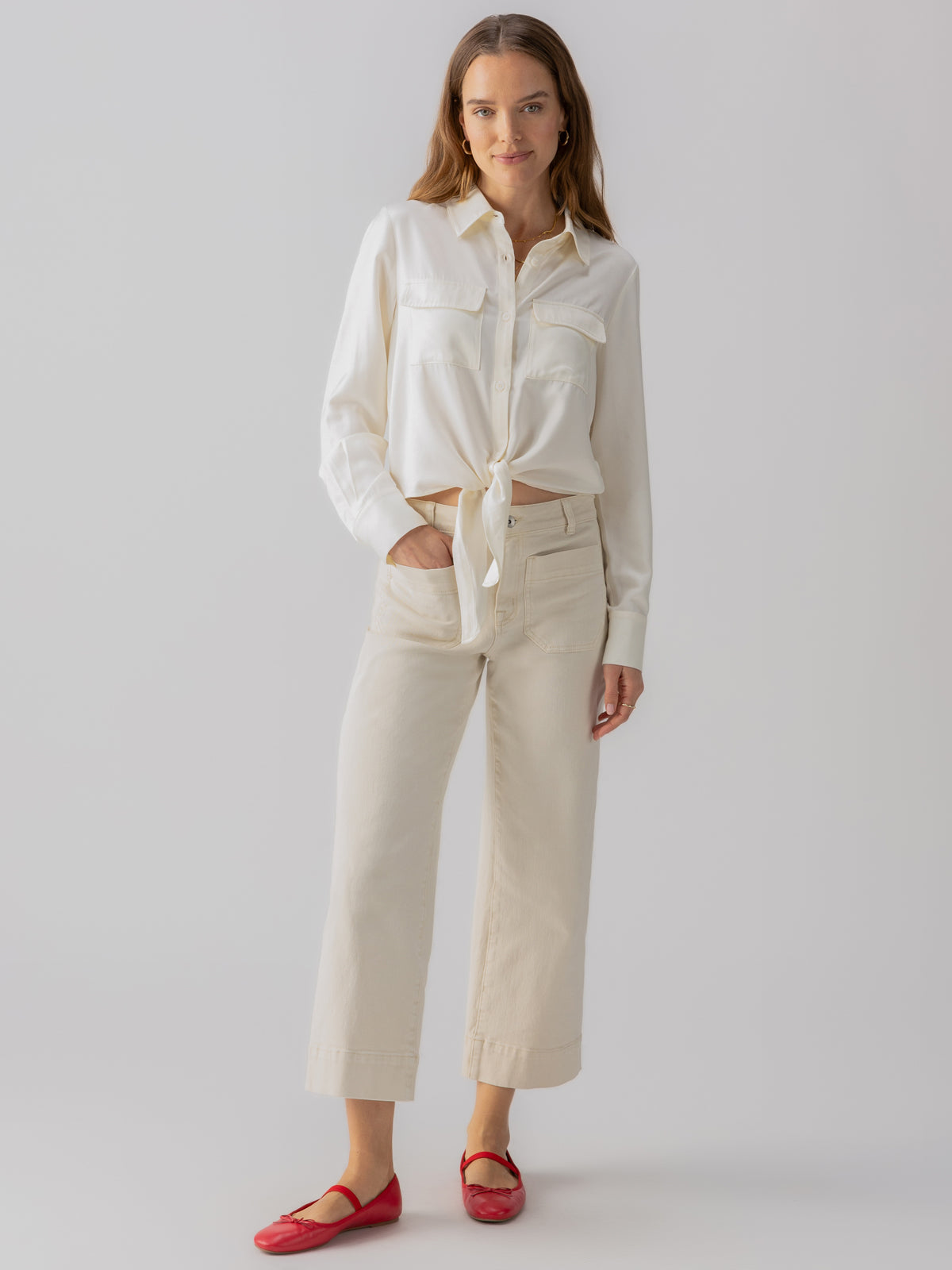 Sanctuary The Marine Pant in French Vanilla