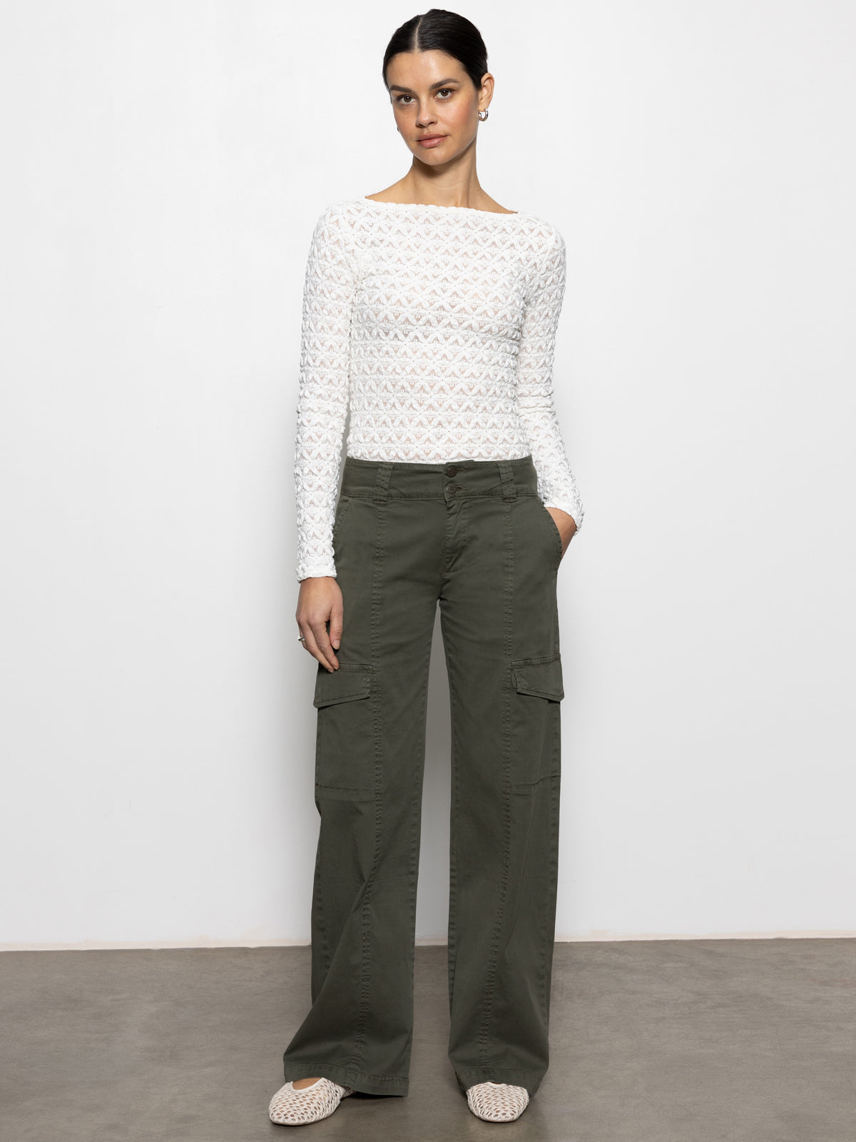 Sanctuary Rebel Straight Leg Pant Kalamata