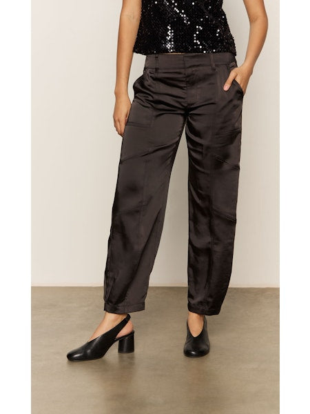 Sanctuary Sahara Satin Tapered Pant Black