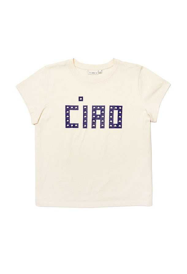 Clare V. Ciao Classic Tee w/ Studs