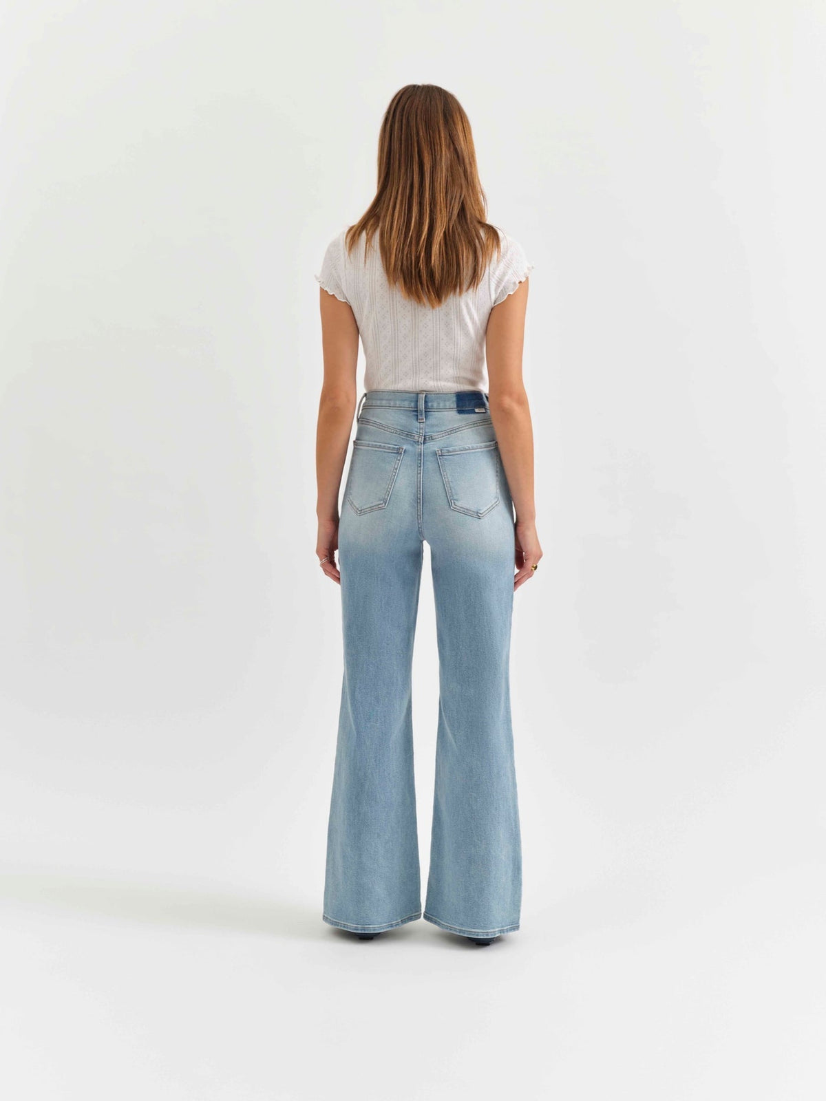 Daze Denim Far Out High Rise Wide Leg in Blooming Vintage