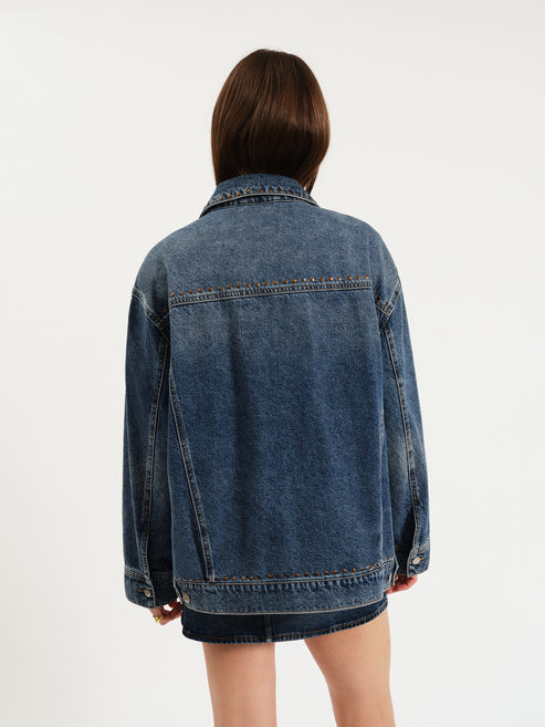 Daze Denim Beau Denim Jacket in Vintage Blue