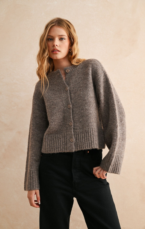 DEON Cozy Mocha Cardigan