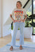 Daze Denim Shy Girl High Rise Crop Flare in Believer
