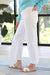 Daze Denim Siren Patch Pocket Wide Ankle in Marshmallow