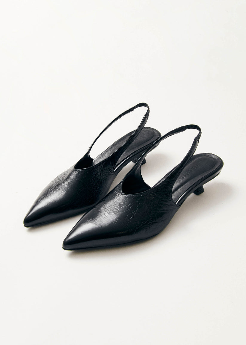 ALOHAS Eros Leather Slingback Pumps