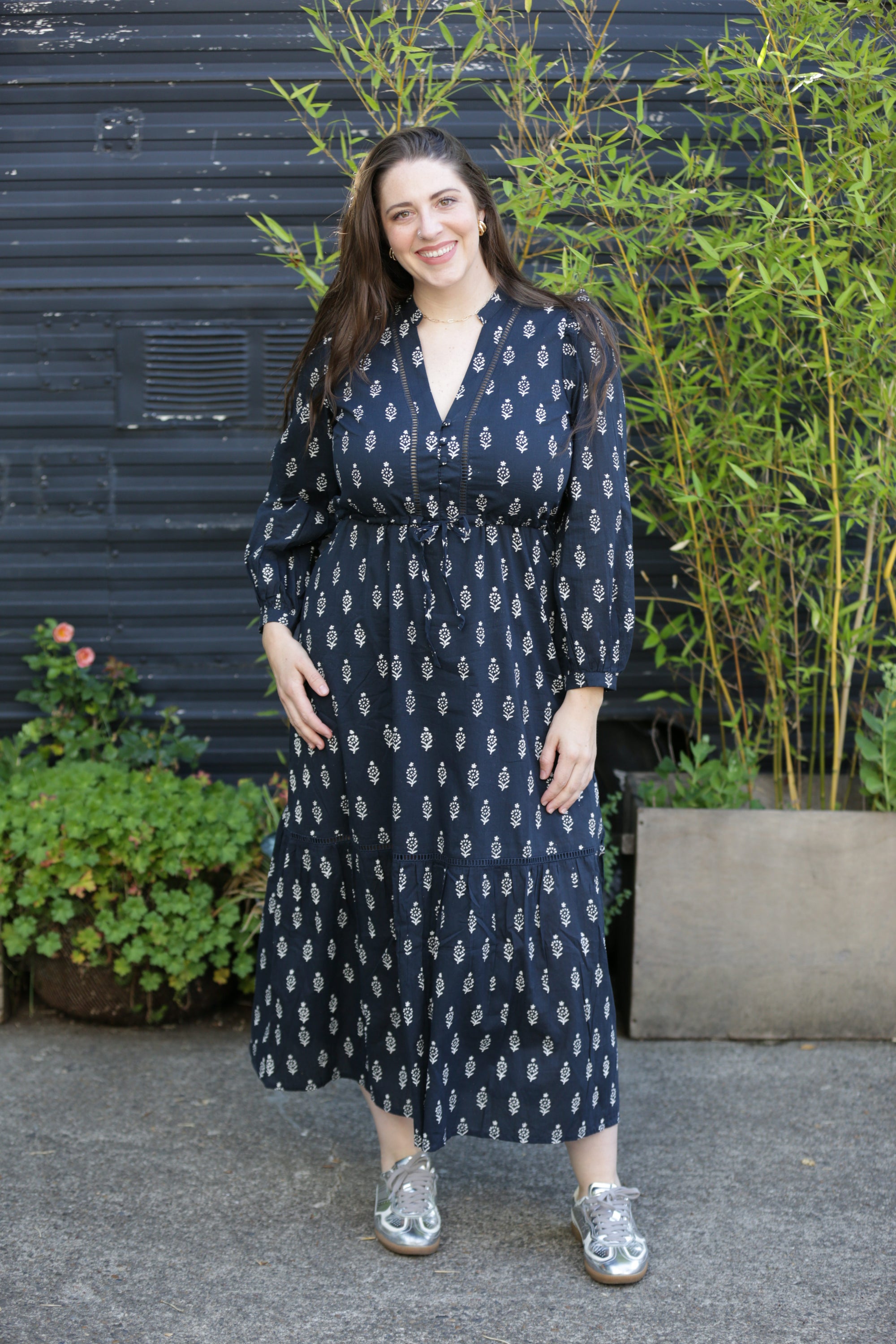 EMERSON FRY Frances 4 V Dress in Marguerite 2 Organic
