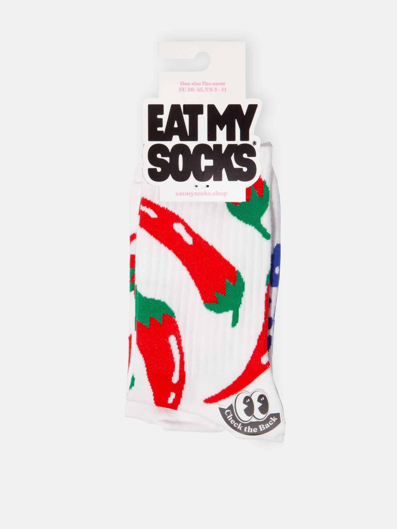 The WOW Effect Co. Eat My Socks Adult Flat Socks Butter