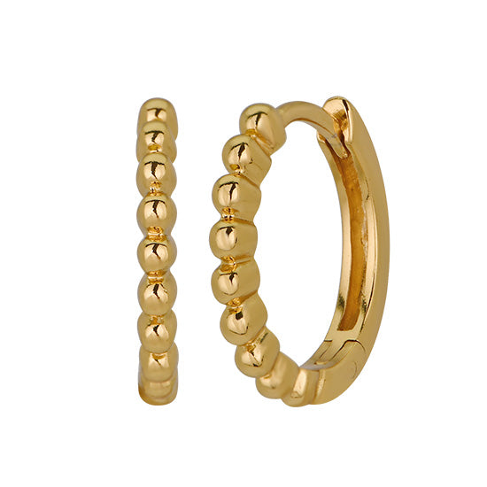 The Land of Salt Small Beaded Hoops