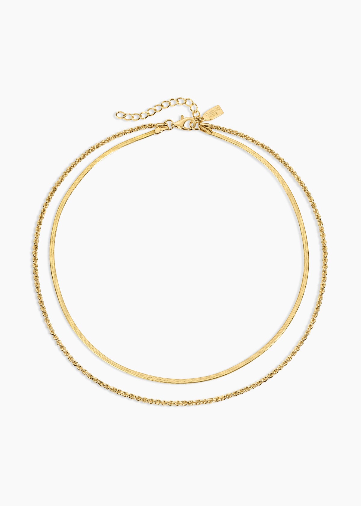 Electric Picks Twice As Nice Necklace Gold