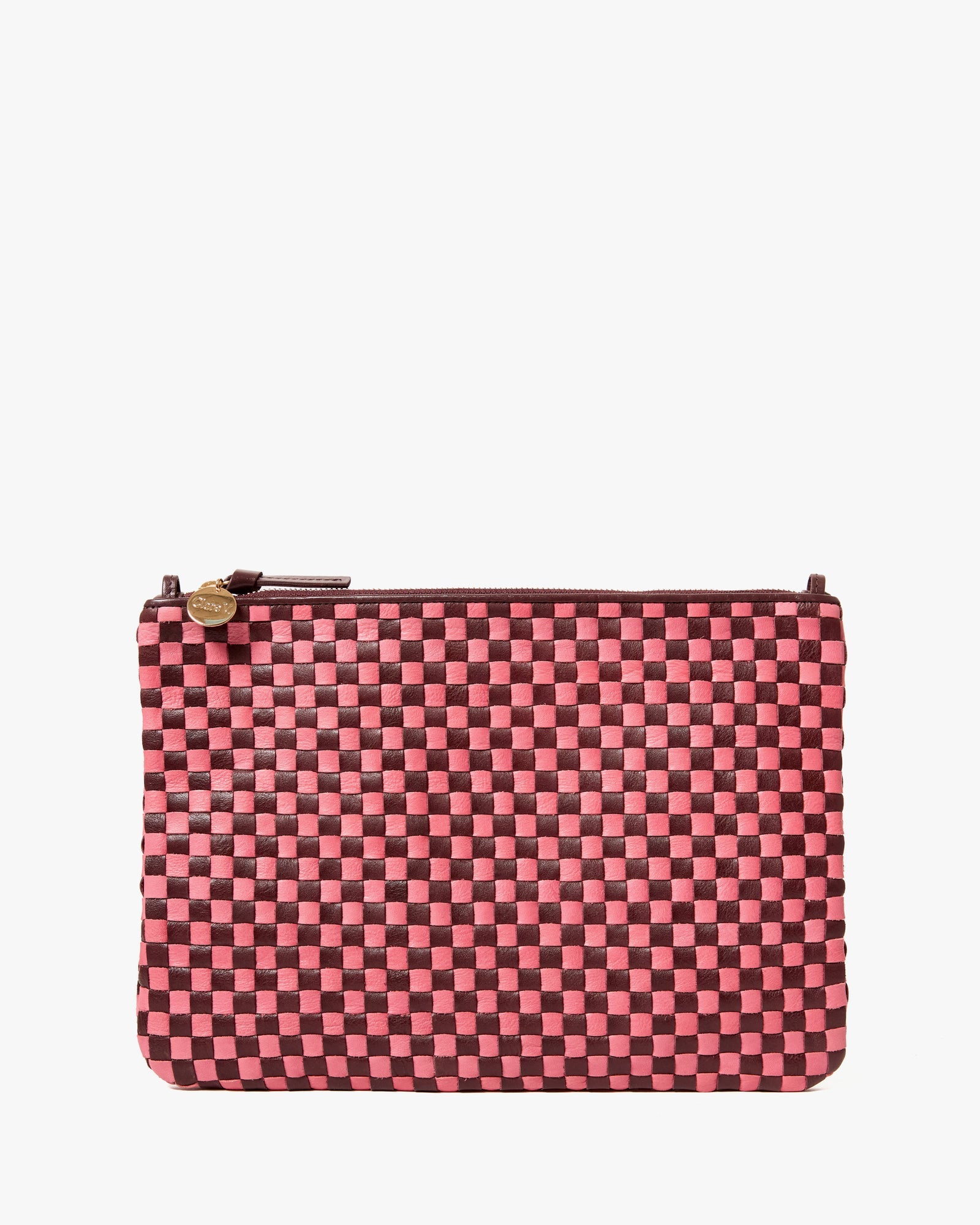 Clare V. Woven Flat Clutch w/ Tabs