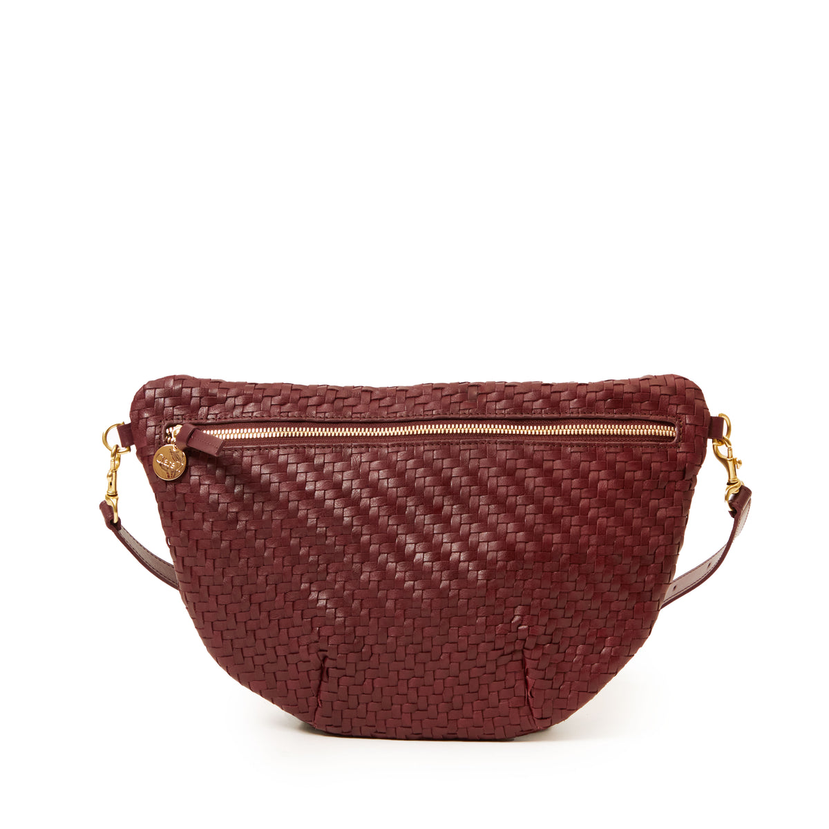 Clare V. Woven Zig-Zag Grande Fanny