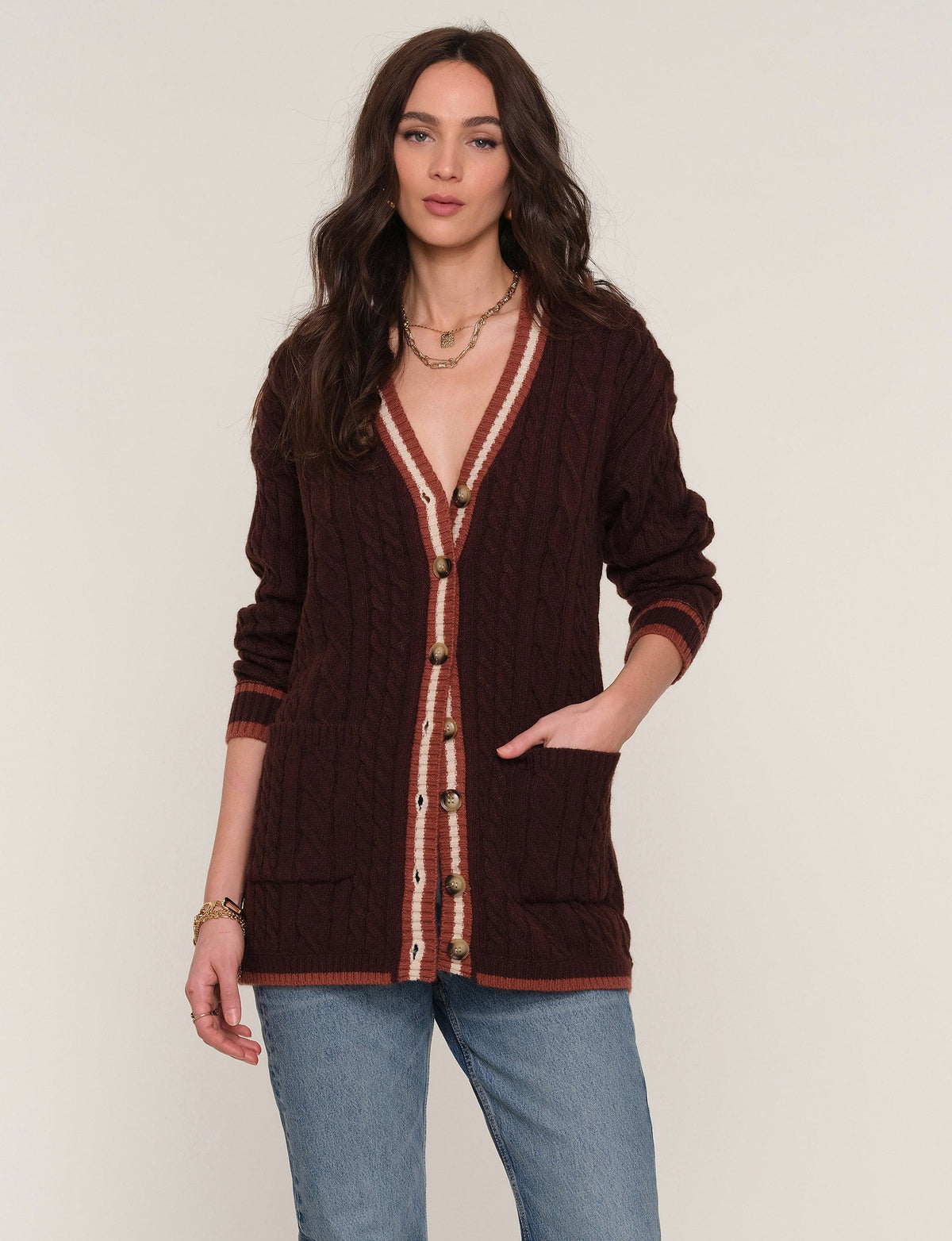 Heartloom Basel Cardi Plum