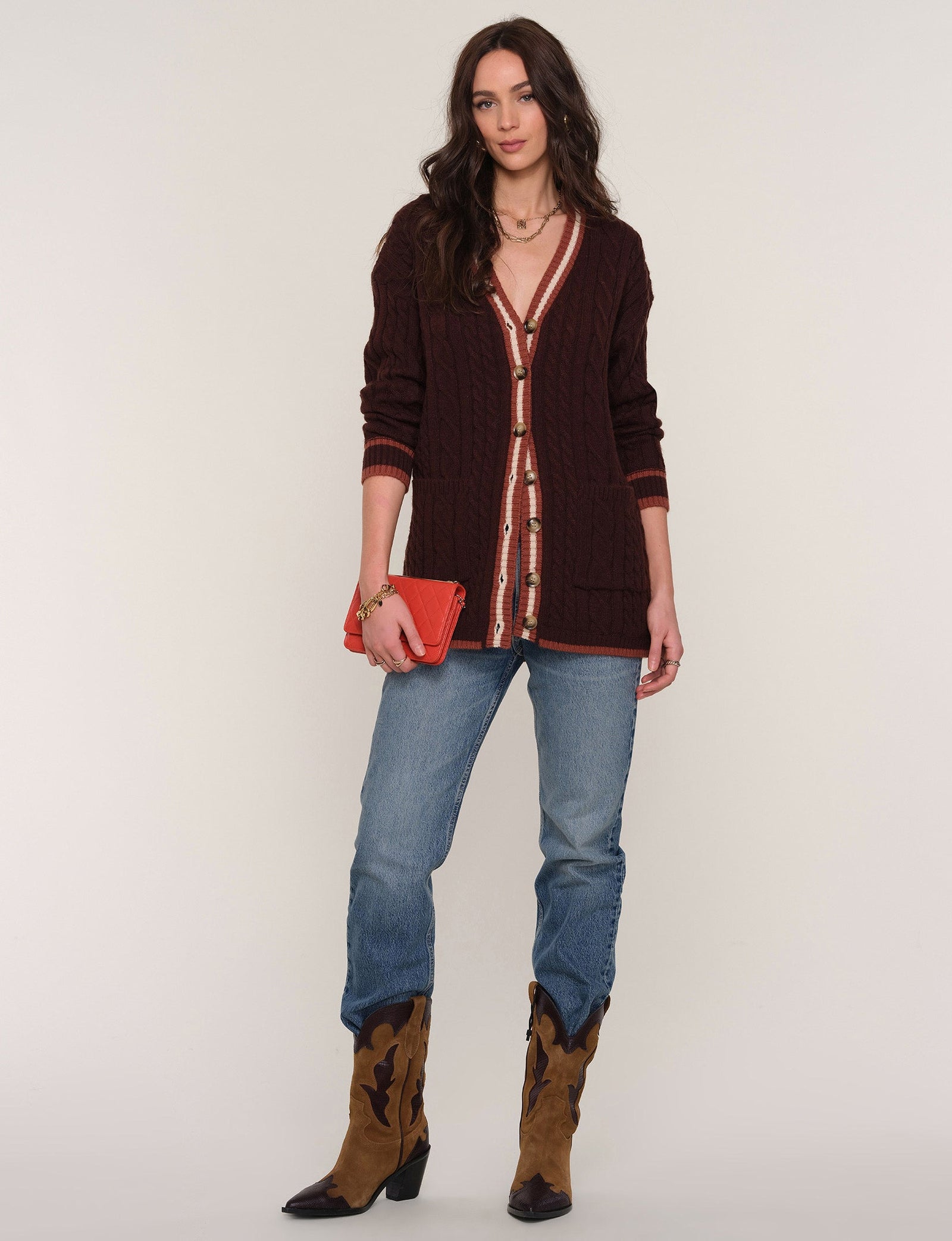 Heartloom Basel Cardi Plum