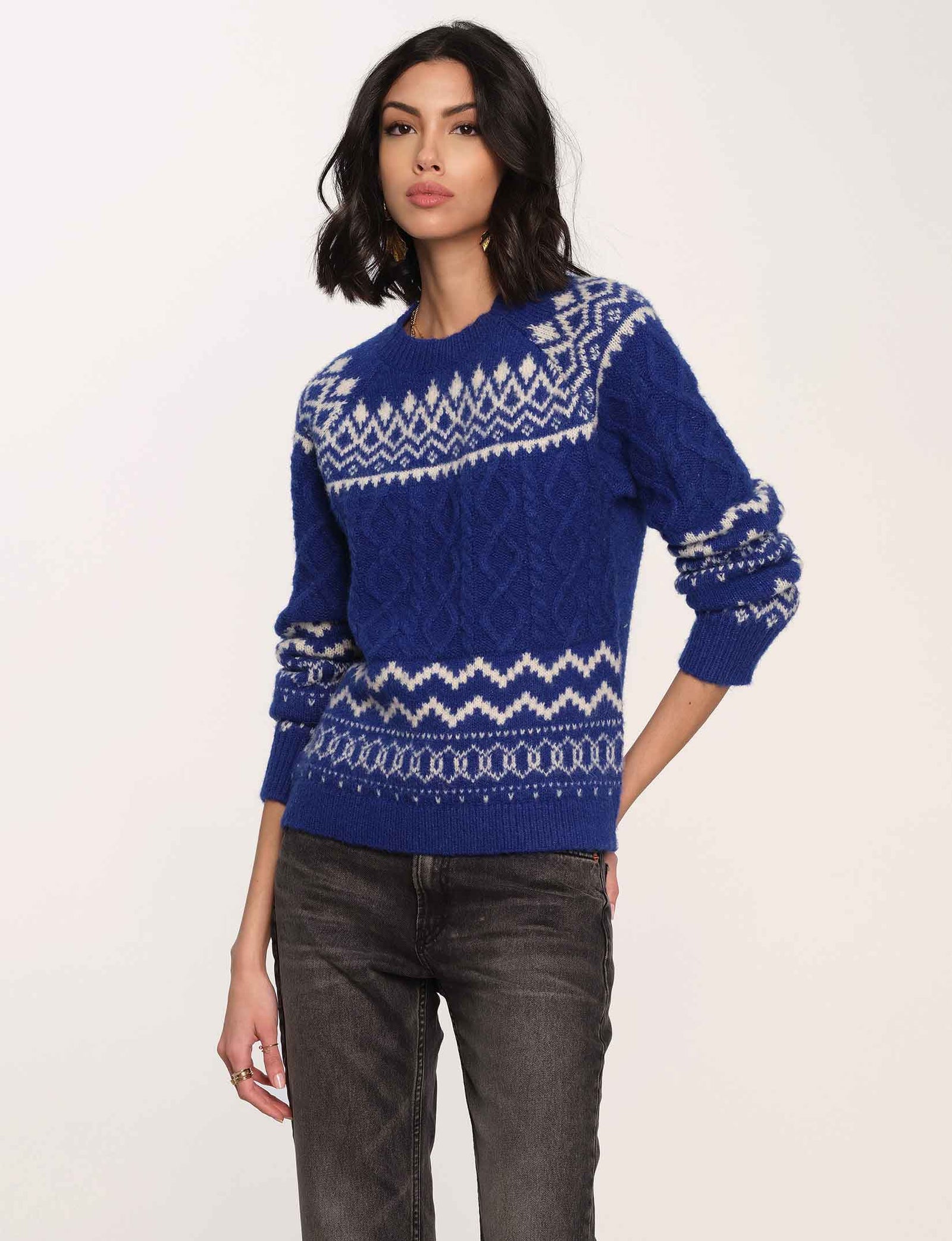 Heartloom Annora Sweater Cobalt