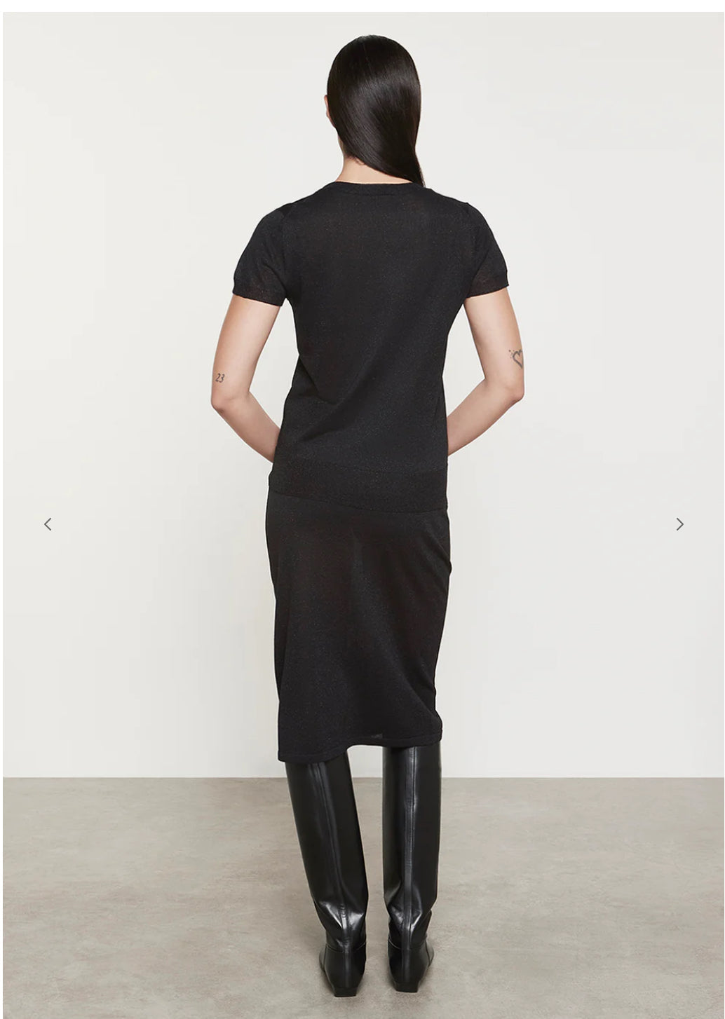 Enza Costa Lamé S/S Sweater