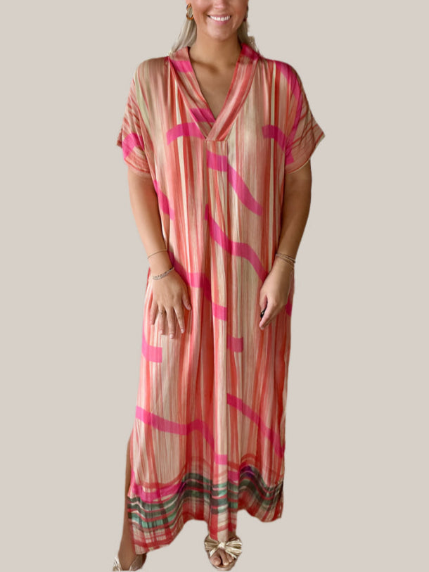 BEL KAZAN Allegra Kaftan in River