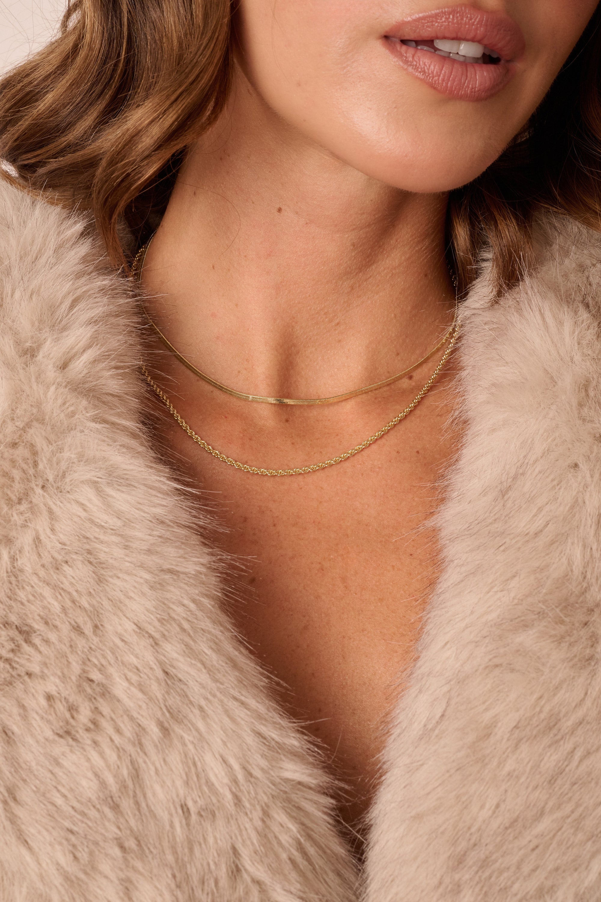 Electric Picks Twice As Nice Necklace Gold