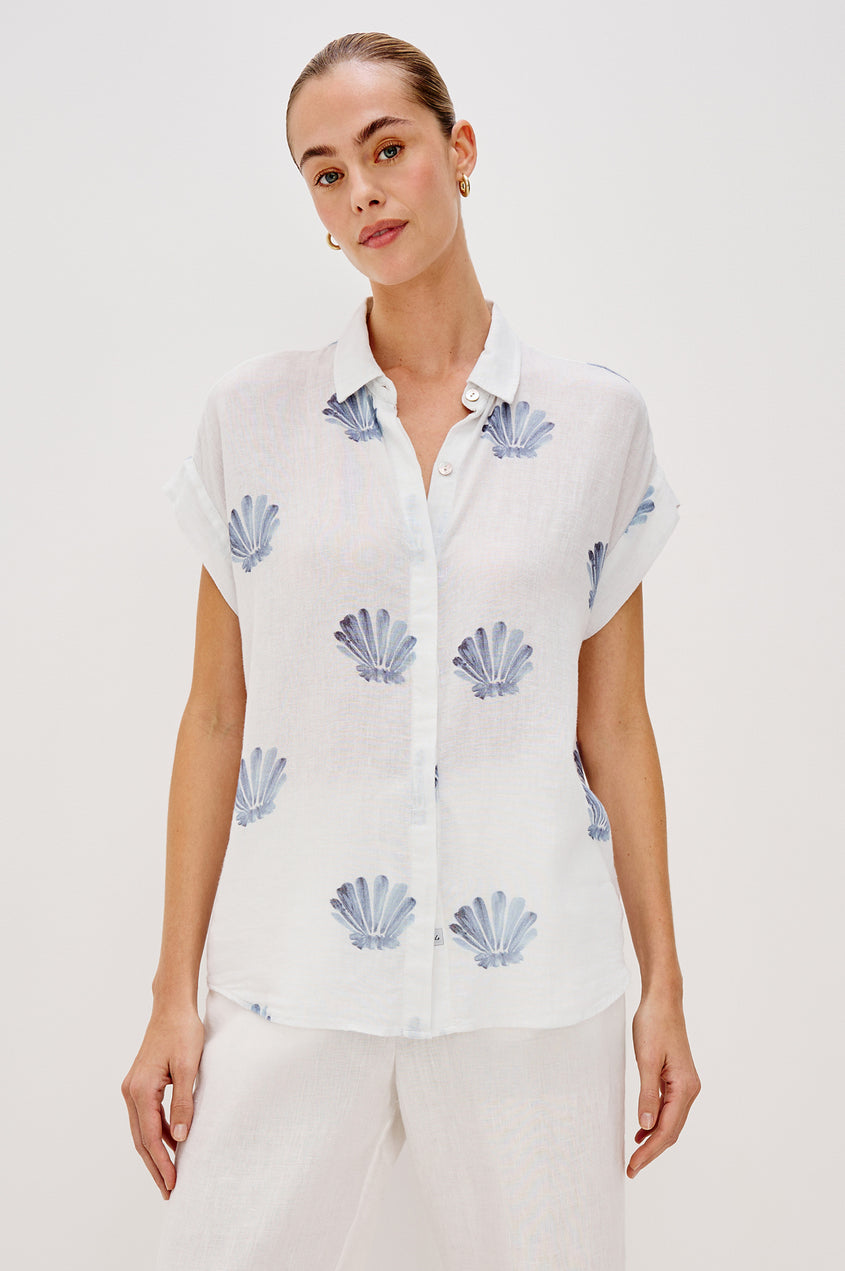 Rails Jamie Shirt in Blue Seashells
