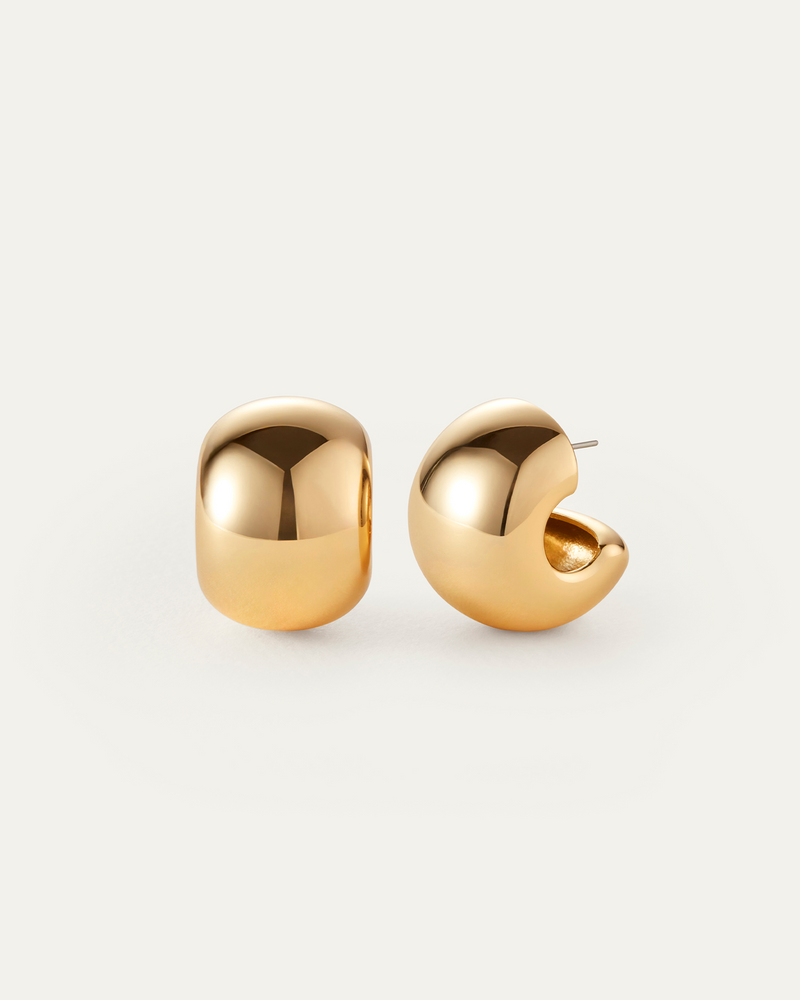 Jenny Bird Gemma Hoop Earrings Gold