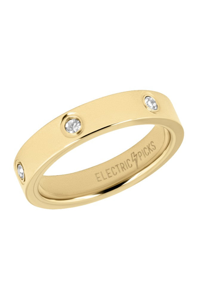 Electric Picks Knock Out Ring Gold
