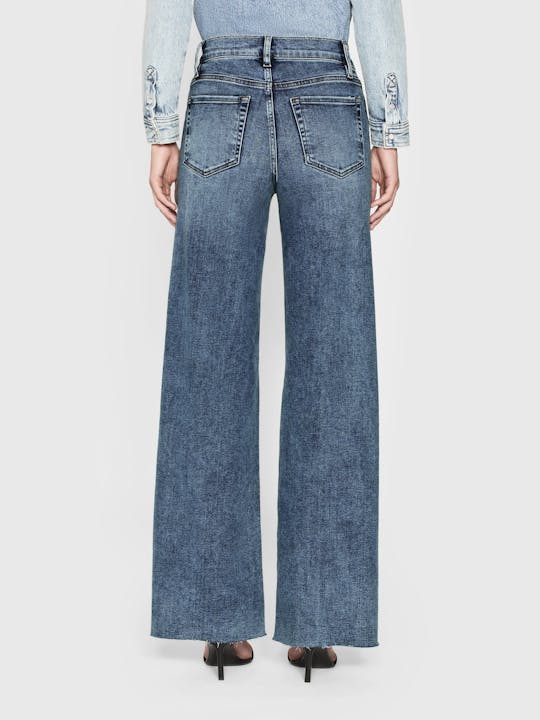 FRAME Le Slim Palazzo in Rowley Raw After