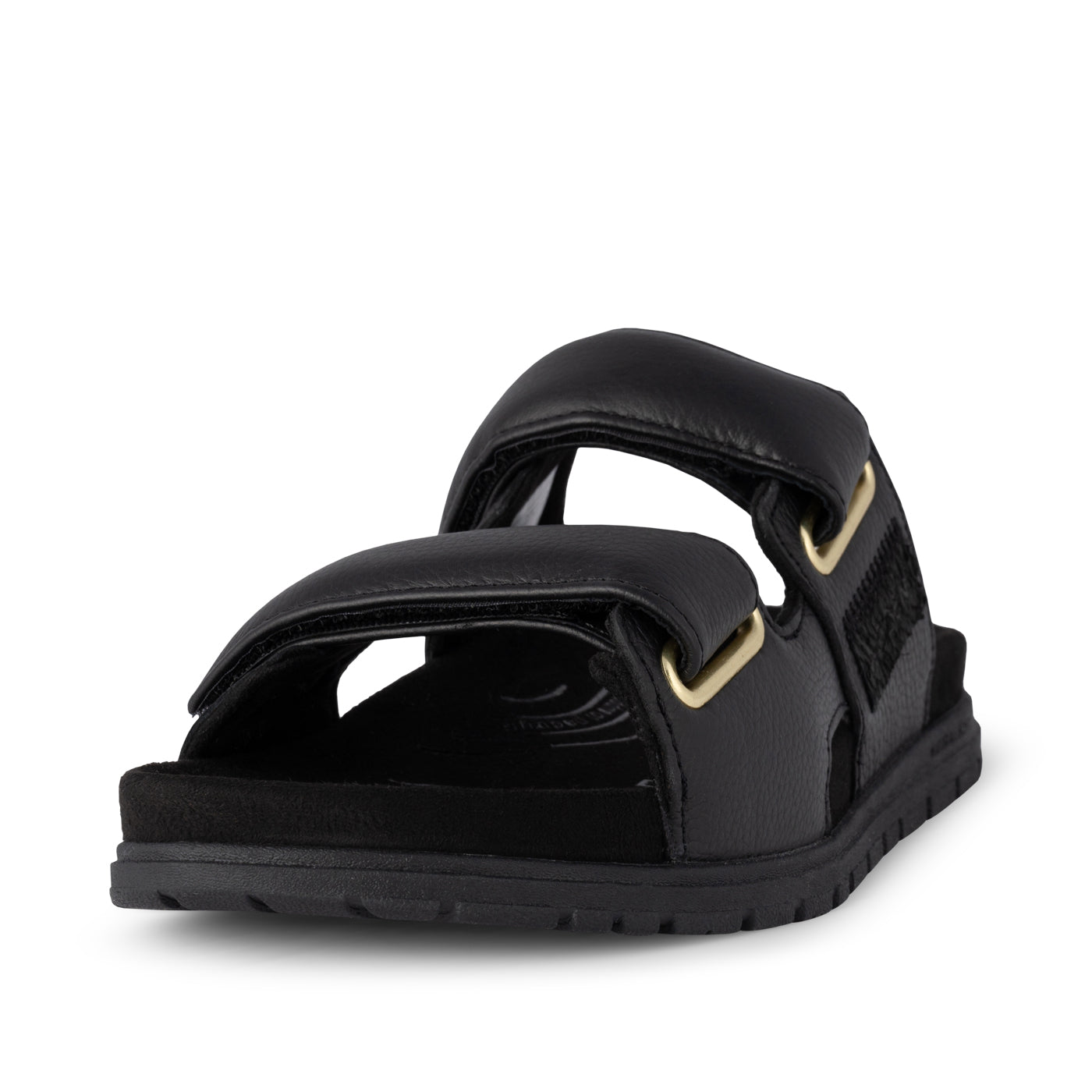 Woden Lisa Leather Sandal Black