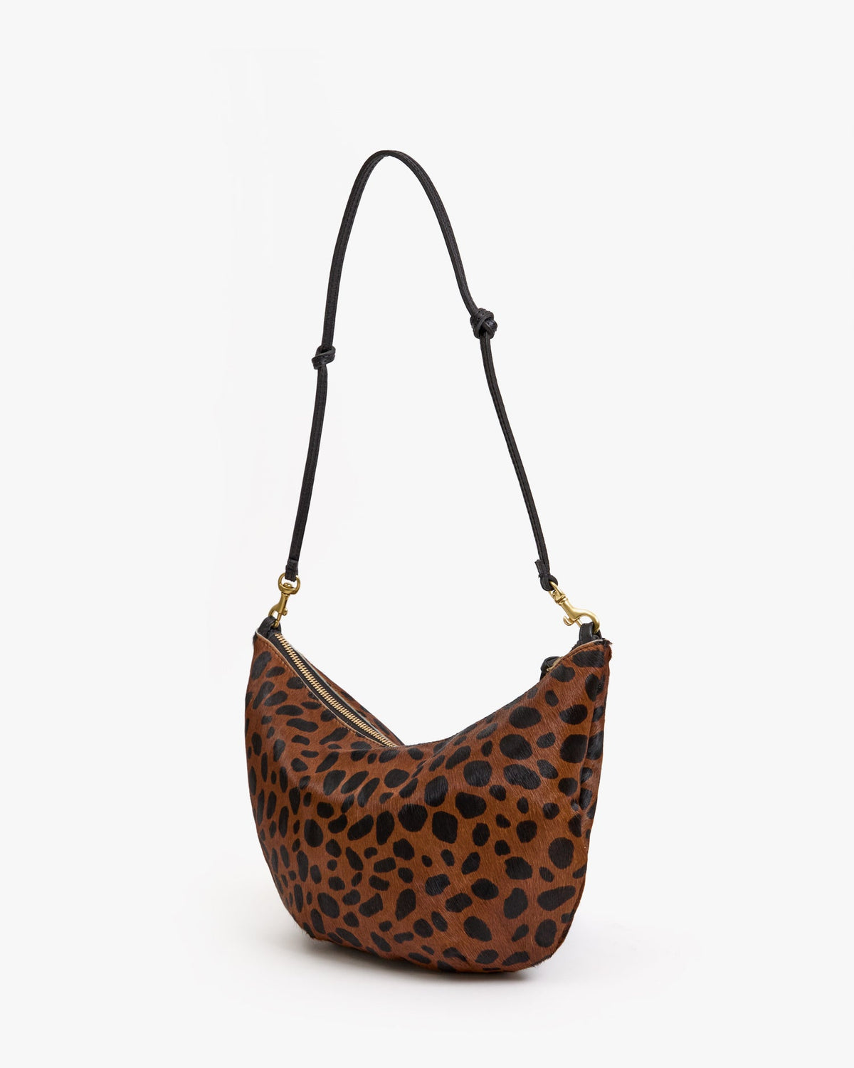 Clare V.  Lune Bag Tan Leopard Hair On