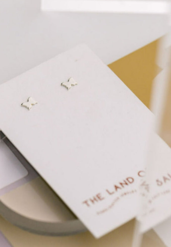 The Land of Salt Butterfly Stud Earrings
