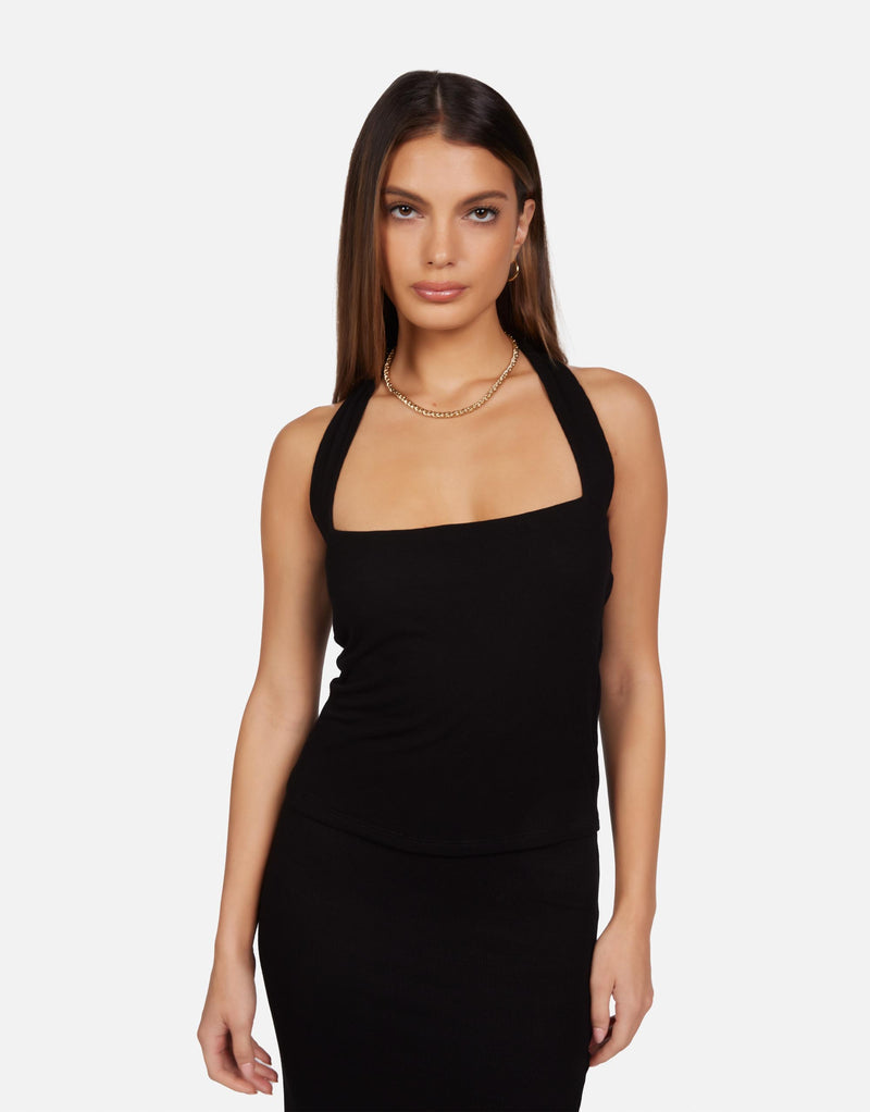 Michael Lauren Brauner Halter Tube top Black