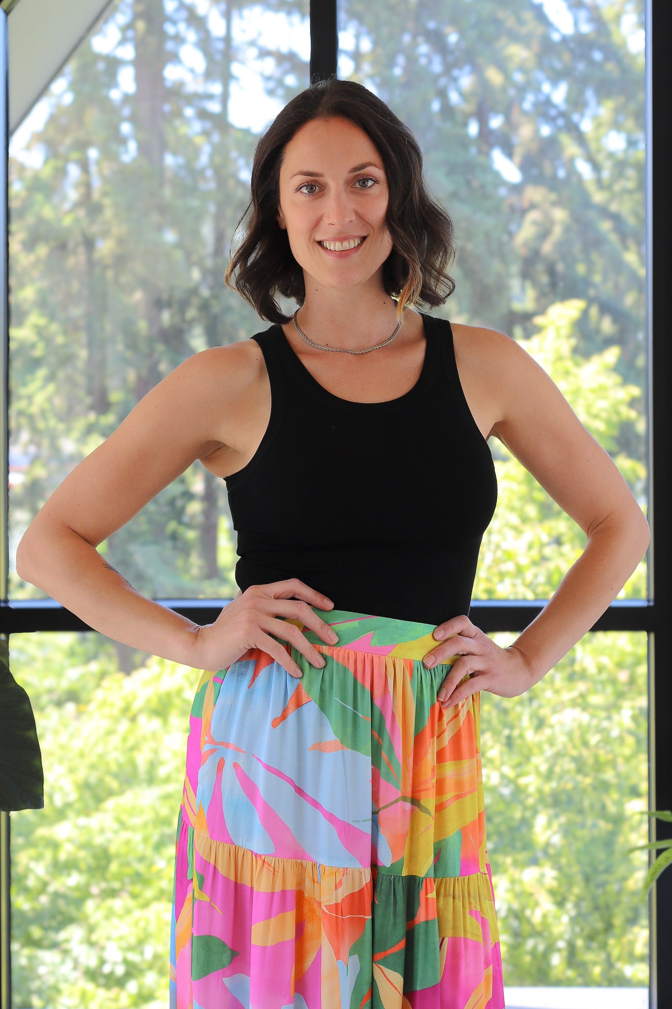 NYLAND Dita Binding Tank Top Black