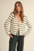 NYLAND Milana Striped Tie Front Cardigan